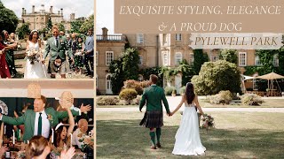 Exquisite Wedding Styling stunning venue amp a proud dog  Pylewell Park Lymington Hampshire [upl. by Ainoyek]