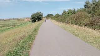 Fietstocht vanaf de voorkant bij de duinen van Ouddorp September [upl. by Marnie]