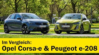 Vergleichstest Opel Corsae vs Peugeot e208  ÖAMTC auto touring [upl. by Westhead837]