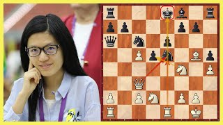 Die beste Schachspielerin der Welt greift an  Hou Yifan vs Filip Boe Olsen  Bordesholm 2020 [upl. by Pepi947]