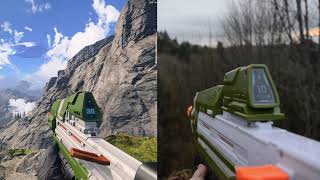 Halo Infinite NERF MA40 INGAME vs REAL LIFE [upl. by Edi]