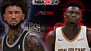 POSTERIZAMOS O ZION SEMIFINAIS DE CONFERÊNCIA DOS PLAYOFFS  NBA 2K24 MY CAREER EP10 [upl. by Wilkins376]