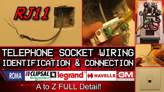 How to Connect RJ11 Telephone Socket  Any brand [upl. by Yarod]