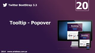 20 cursos de bootstrap 33  tooltip popover [upl. by Arhez]