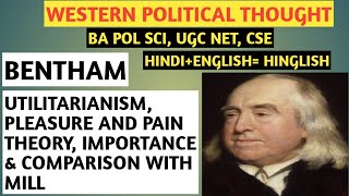 Political Thought of Jeremy BenthamJeremy Bentham Utilitarianism Pleasure and Pain TheoryBA3 [upl. by Thurstan612]