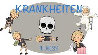 Die Krankheiten  Deutsch lernen  Illness in German  Almanca Hastalıklar  learn German [upl. by Ora]