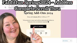 Fabfitfun AddOns Spring 2024 Scroll Thru with Refills amp Boosts [upl. by Elwee]