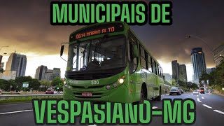 Ônibus municipais pelas ruas de Vespasiano  MG [upl. by Eltrym]