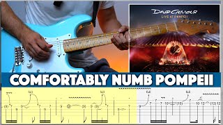 David Gilmour  Comfortably Numb Pompeii Guitar Solo Lesson  TABS [upl. by Suilenroc]