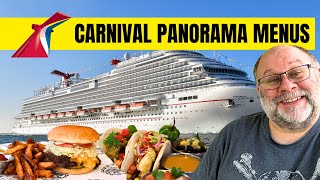 Carnival Panorama Menus amp Food Highlights Included Food amp Specialty Dining [upl. by Lucky]