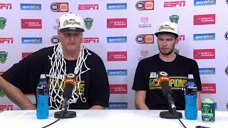 Scott Roth and Clint Steindl press conference vs Melbourne  Championship Series Game 5 [upl. by Nyleuqcaj]