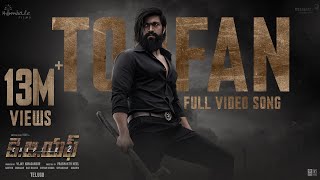 Toofan Video Song Telugu  KGF Chapter 2  RockingStar Yash  Prashanth Neel Ravi BasrurHombale [upl. by Lanctot]