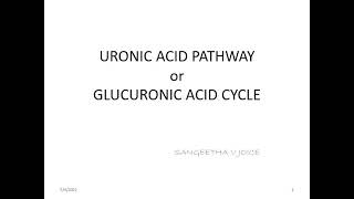 Uronic acid pathway [upl. by Navlys]