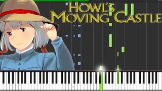 Howls Moving Castle Theme Piano Tutorial Synthesia  Fontenele NXT [upl. by Sorgalim]