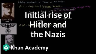 Initial rise of Hitler and the Nazis  The 20th century  World history  Khan Academy [upl. by Artema]