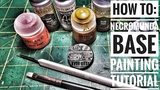 HOW TO PAINT  NECROMUNDA40K base painting for wargames [upl. by Adnilreh]