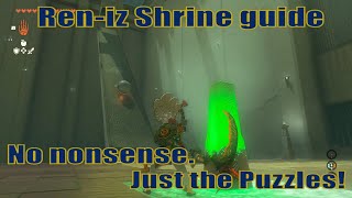 Reniz Shrine guide  Crenel Hills  Zelda TOTK [upl. by Bertila62]