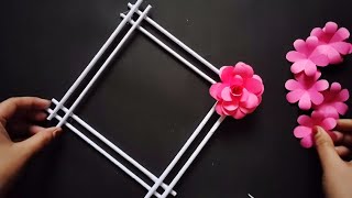 Beautiful wall hanging✨Paper Flower Wall Hanging  Quick And Easy paper flower Wall Hanging [upl. by Prudence79]