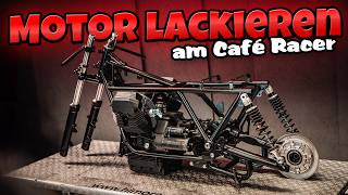 Café Racer Projekt  Motor lackieren amp Zusammenbau  Moto Guzzi Umbau  Teil 8 [upl. by Sneve]