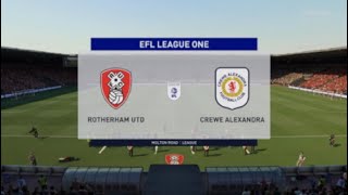 Rotherham United vs Crewe Alexandra [upl. by Felic955]