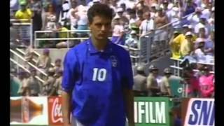 Baggio penalty miss 1994 World Cup Final [upl. by Ikairik466]