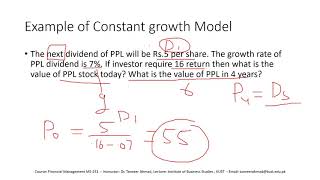 Constant Growth Model  Gordon Growth Model  Stock Valuation Part 3 [upl. by Ahsiekan687]