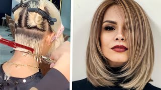 TENDÊNCIA DE CORTE DE CABELO 2022 FEMININO  PENTEADO MAIS LINDO [upl. by Anaitat]