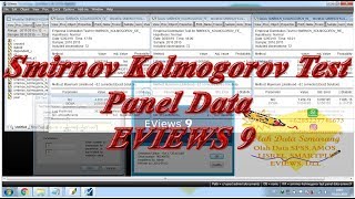 Smirnov Kolmogorov Test Panel Data EVIEWS 9 [upl. by Lirbaj269]