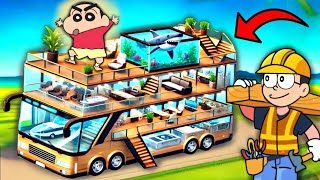 Shinchan Build Luxury Bus House 😱 [upl. by Jeffery892]