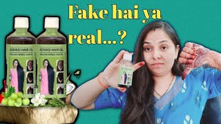 Aadivasi neelgiri herbal hair oil fake hai ya real  aadivasi neelgiri herbal oil [upl. by Noteek279]