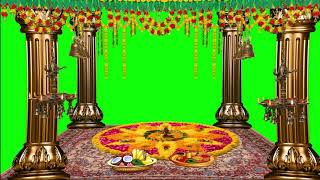 GOD PUJA MANDAP SPECIAL TEMPLE GREEN SCREEN VIDEO No Copyright Free to Use [upl. by Dimitri]