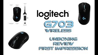 LOGITECH G703 LIGHTSPEED  review and first impression [upl. by Benito]