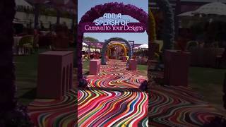 Carnival Theme 5D PRINTED Carpets🎉🔥 wedding 3dprinting carnival weddingceremony [upl. by Ttennaej]