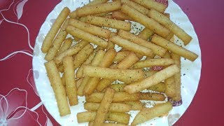 Suji French Fries Recipe  easy 10min crunchy semolina fry  No potato french fries [upl. by Alika]