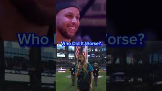 Home Run Derby National Anthem and Fergie…both brutal baseball nationalanthem [upl. by Suriaj]