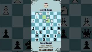 TITLED TUESDAY  Lazavik Denis vs Haug Havard  August 20 Late 2024 Chesscom 2024 [upl. by Bonilla249]