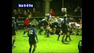 SCOTLAND U20 v FRANCE U20  RUGBY AT NETHERDALE  24212  HIGHLIGHTS FROM BRTV [upl. by Eddana731]