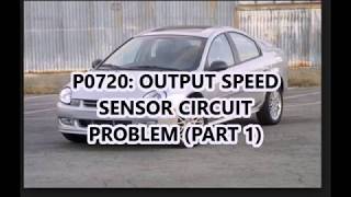 2002 DODGE NEON  CODE P0720 PART 1 [upl. by Marks]