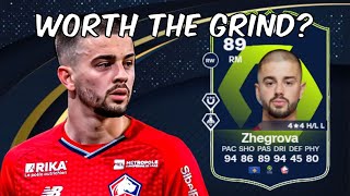 89 Edon Zhegrova Ligue 1 POTM SBC Player Analysis  EA FC 24 Ultimate Team [upl. by Nereids]