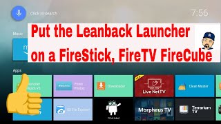 How to Put the LeanBack Launcher on a Fire Stick FireTv [upl. by Buffo]