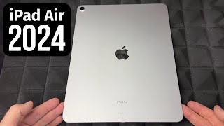 New iPad Air 2024  13”  Starlight 6th Generation  128gb  M2  Unboxing [upl. by Nangatrad]