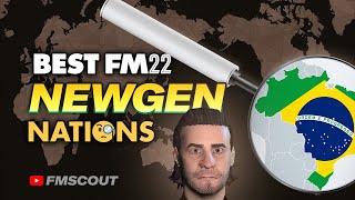 FM22 Best NEWGEN Nations  Finding TOP Youth Intake Players [upl. by Enilarak139]