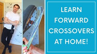 You can learn forward crossovers at home OffIce Figure Skating Lesson [upl. by Strong]