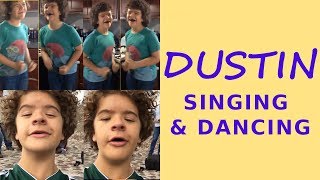 Gaten Matarazzo 🔥 SINGING amp DANCING 🔥 Dustin from Stranger Things [upl. by Hsirap]