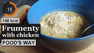 Frumenty with chicken and milk in pressure cooker  Greek Food’s Way [upl. by Roumell]