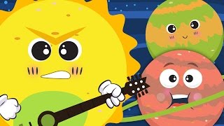 The Planet Song ☀🌛  Nursery Rhyme With Lyrics ★ ★  Solar System Song For Children [upl. by Anama671]