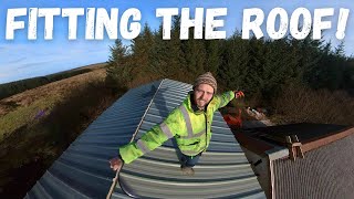 Fitting Insulated Metal roof on my self build workshop [upl. by Gertrudis194]