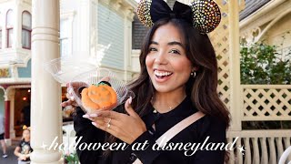 HALLOWEEN AT DISNEYLAND VLOG disneyland hotel meeting characters  more [upl. by Annayk771]