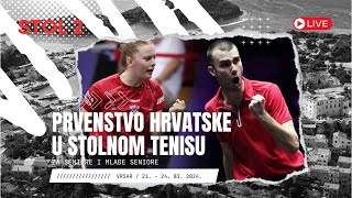 PRVENSTVO HRVATSKE U STOLNOM TENISU  SUBOTA 2332024  STOL 2 [upl. by Heffron]