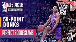 ALL 50Point Dunks In NBA Slam Dunk Contest History [upl. by Liesa]